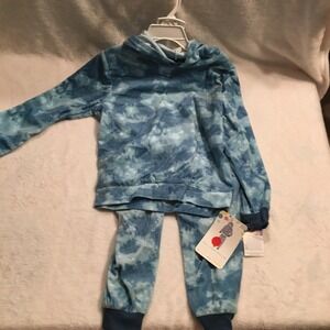 New with tags girls velour set outfit xs 4/5